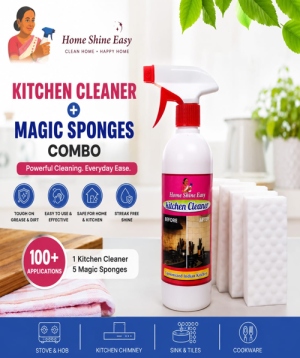 Kitchen Cleaner & Magic Sponge Combo
